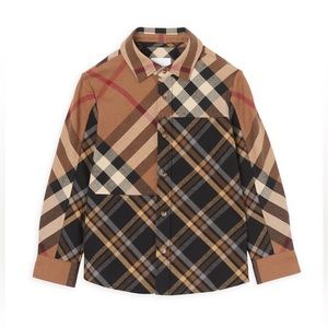 Burberry Little Boy's & Boy's Etienne Check Shirt NEW